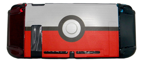 Carcasa De Nintendo Switch De Pokebola + Gomas Protectoras
