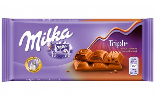 Chocolate Milka Triple Caramelo 90gr - Barata La Golosineria