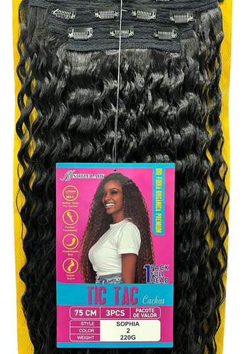 Cabelo Organico Premium Tic Tac 3 Telas Castanho Escuro 02