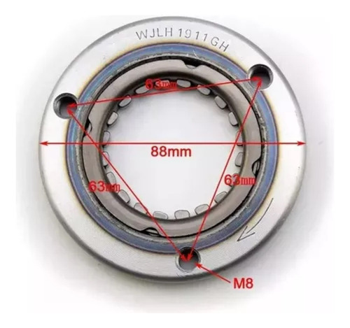 Cercha Ó Bendix De Partida Completa Mikilon Atv 250