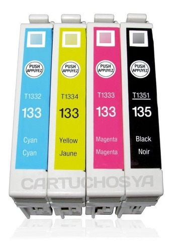Cartucho Compatible Epson 135/133 Tx 125/123/t25 Negro