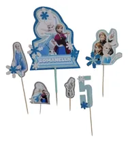 Comprar Cake Topper Adorno Para Torta Frozen Copos De Nieve