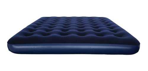 Imagen 2 de 2 de Colchón Inflable Queen Azul Cama De Aire Camping
