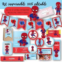 Comprar Kit Imprimible Spiderman Hombre Araña Baby #6 100% Editable