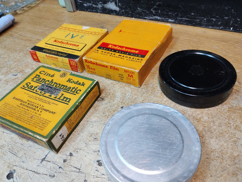 Lote Rollos Carretes Kodak Para Camara De Cine 16 Mm