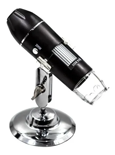 comprar Microscópio Zoom 1600x Cam 2.0 Mp Profissional Digital Usb Cor Preto