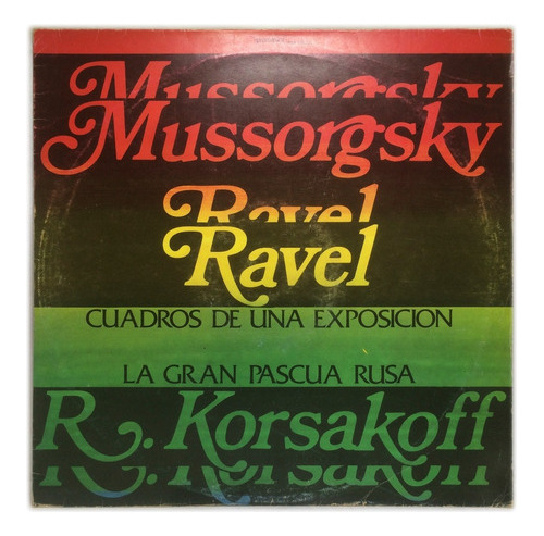 Vinilo Mussorgsky - Ravel Cuadros De Una Exposicion Lp 1980