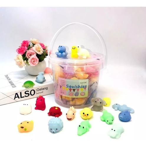 ` 36 Escuichi Squishy Barato Kawaii Antiestres Mochi Juguete