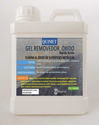 Gel Removedor De Oxido 1 Galón