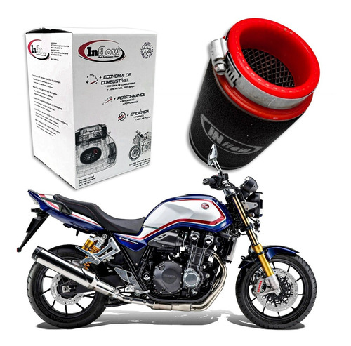 Filtro Lavável Inflow Esportivo Honda Cb1300 2007-2008