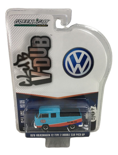 Greenlight 1/64 Club V-dub 1976 Volkswagen T2 Type 2 Double