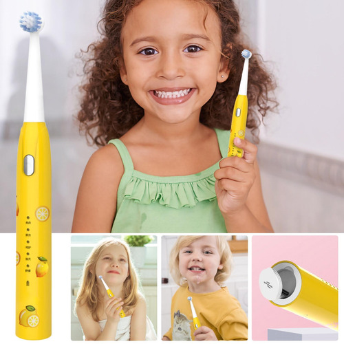 Cepillo De Dientes Para Niños Recargable L Usb Vibrating Too