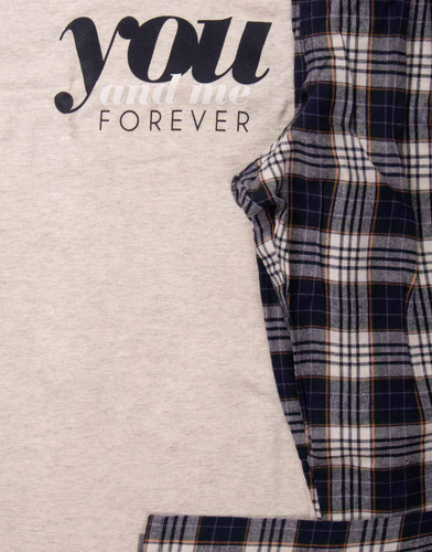 Pijama De Invierno Hombre 100% Algodón Franela Twins Jhe