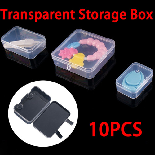 Caja De Almacenamiento Transparente Para Decoración De Uñas
