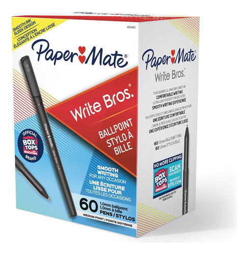 Lapiceras Ballpoint Paper Mate Set 60 U Black