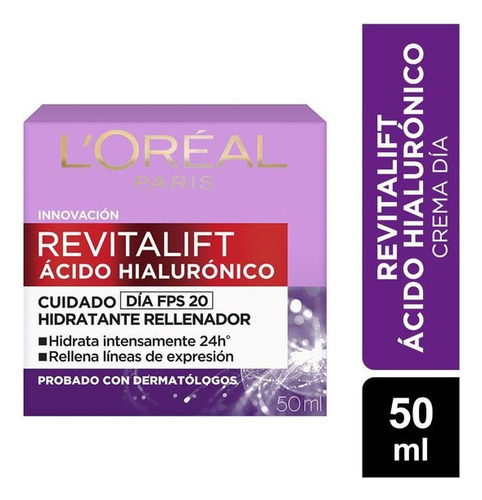 L'oréal Crema Día Revitalift Ácido Hialurónico 50ml