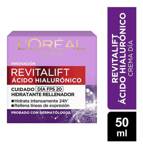  L'oréal Crema Día Revitalift Ácido Hialurónico 50ml
