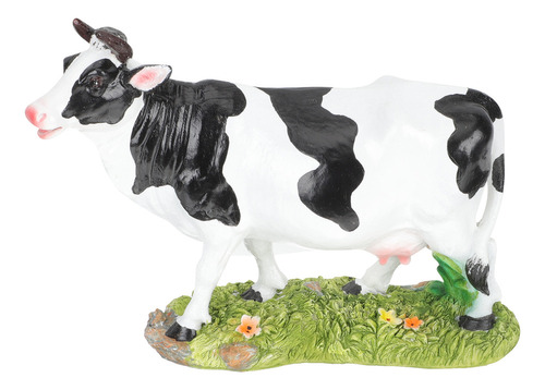Escultura De Estatua De Vaca Con Adornos De Vaca .
