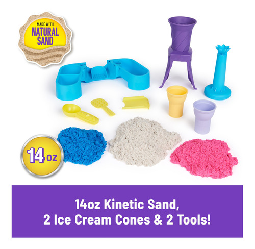 Estación De Servicio Suave Toy Kinetic Sand Con 400 Ml Play