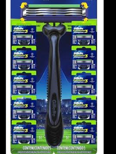 Barbeador Gillette Prestobarba3 UEFA Champions League descartável 10 un