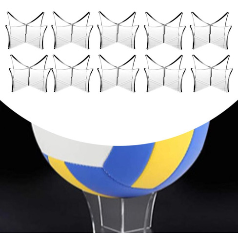 Cubo De Soporte De Baloncesto Acrílico 10x Ensamble El