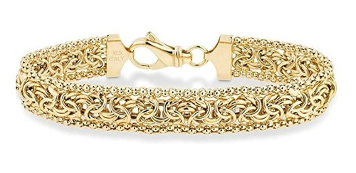 Pulsera De Miabella Oro Sobre Plata Esterlina Italiana