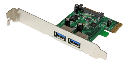 Tarjeta Pci Express 2 Puertos Usb 3.0 Uasp Alimentación Sata