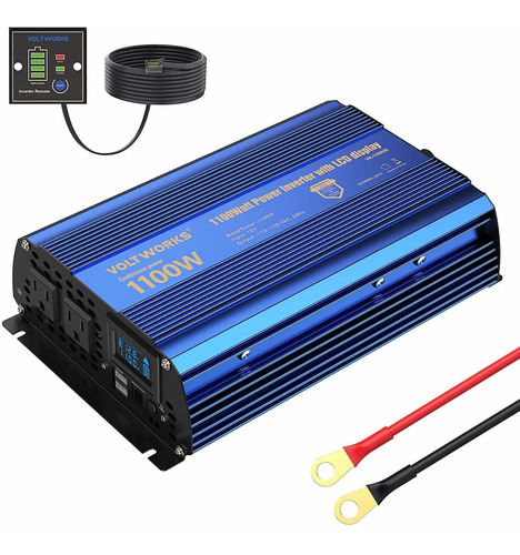 Power Inverter 1100 Watt Dc 12v To Ac 120v Modified Sine Wav