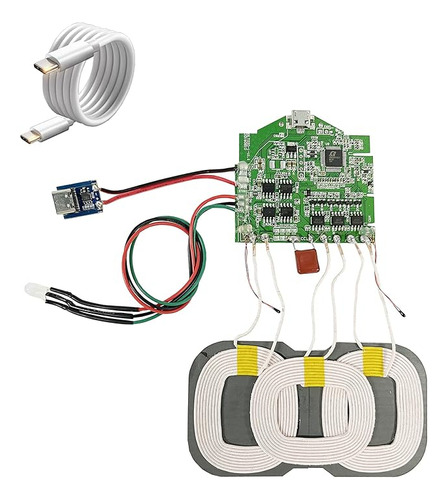 3 Bobina Cargador Inalambrico Placa Base Modulo Diy Carga In