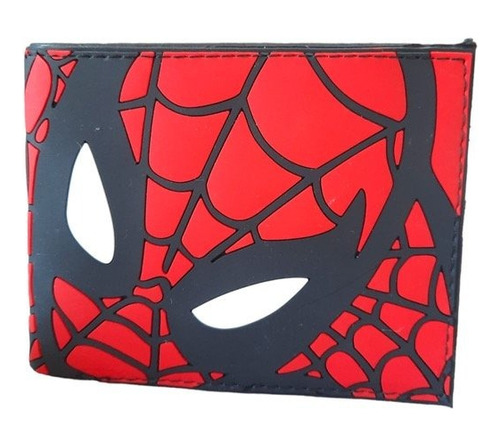 Billetera Silicona Spiderman Cara Marvel Con Relieve