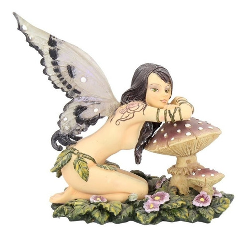 Small Toadstool Fairy Figure Serena 13cm Nem3222