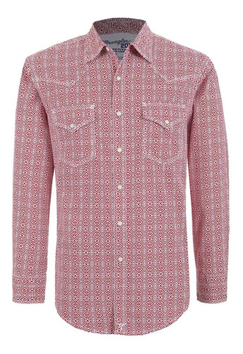 Camisa Vaquera Wrangler Hombre Manga Larga 79r