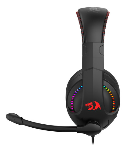Auricular Redragon Cronus H211 Rgb Gamer Con Iluminación Negro
