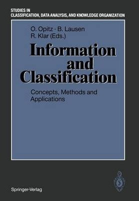 Libro Information And Classification - Otto Opitz
