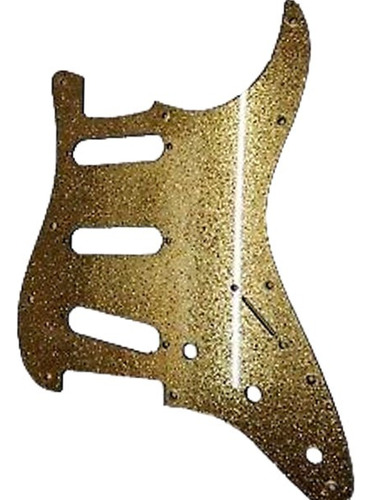 Pickguard Cool Parts Dorado Sparkle Guitarra Strato Gold