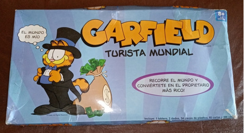 Juego De Mesa Turista Mundial Garfield Incompleto