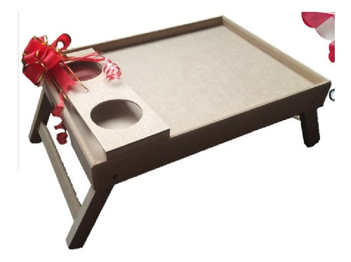 Mesa Desayuno En Madera Mesa Cama 40 X 28 Cm + Obsequios