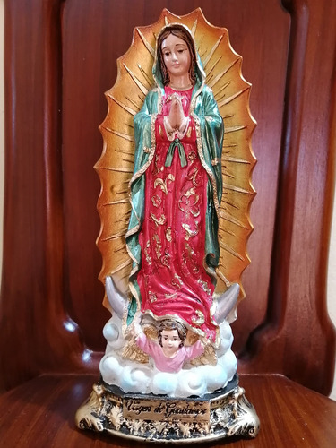 Virgen De Guadalupe En Resina 15 Cm 