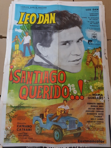 Afiche Cine Original-1462-santiago Querido- Leo Dan