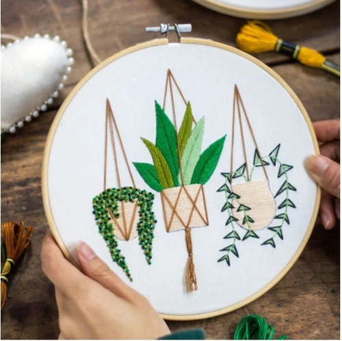Imagem 3 de 4 de Kit Completo Para Bordado Diy Faça Você Mesmo Iniciante