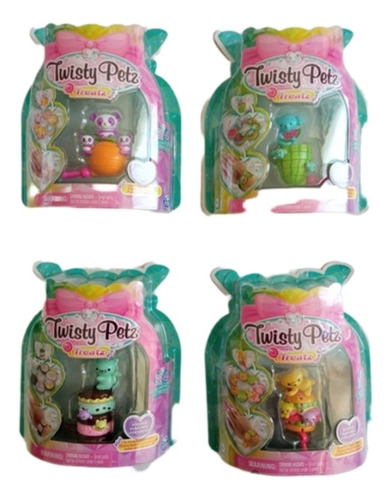 4 Pulseras Juguete Twisty Petz Treatz Figuras Distintas