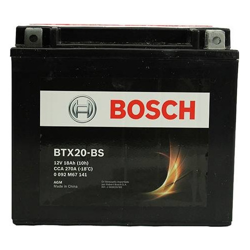 Bateria Moto Bosch Btx20 / Ytx20 / Htx20 12v 18ah