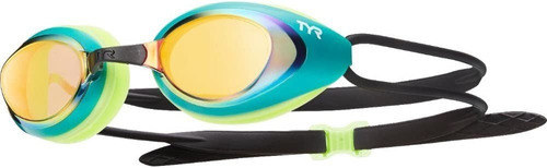 Googles Natacion Tyr Performance Blackhawk Racing Mirror Ori Color 298 Gold/green