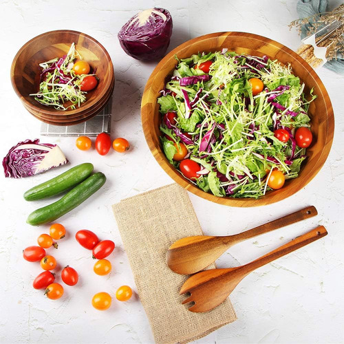 Aidea Ensaladeras, Juego De Ensaladeras De Madera, Ensalader
