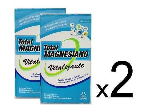 Suplemento en comprimidos Temis Lostaló  Total Magnesiano Vitalizante vitaminas