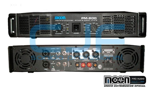 Amplificador Potencia Moon Pm 600 1200w Uso Profesional Cjf
