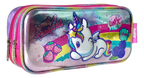 Lapicera Doble 3d Ruz Onix Niña Unicornio 175635