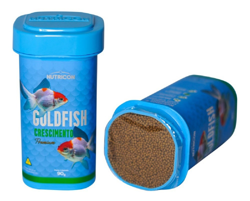Ração Goldfish Crescimento 90g Peixes Kinguio Premium 