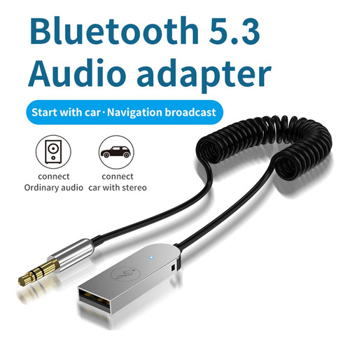 Receptor Bluetooth Para Coche Llamada Manos Libres Música