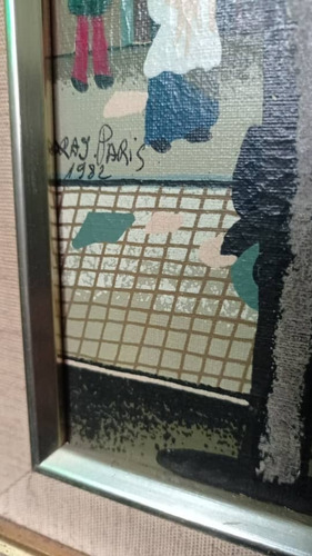 Cuadro Paisaje Francés, Firma Ilegible (Usado)